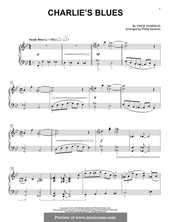 Charlie's Blues: Für Klavier, leicht by Vince Guaraldi