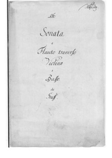 Triosonate in A-Dur: Stimmen by Friedrich Hartmann Graf