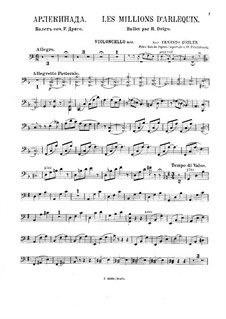 Fantasie über 'Les Millions d'Arlequin' von R. Drigo: Cellostimme by Ernesto Köhler