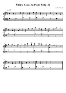 Simple Classical Piano Song (3): Simple Classical Piano Song (3) by J. Nichols