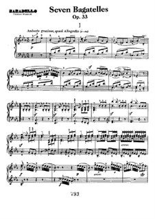 Bagatellen, Op.33: Vollsammlung by Ludwig van Beethoven