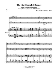 Instrumental version: For flute, clarinet and piano by John Stafford Smith