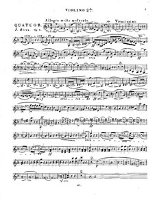Streichquartett in d-Moll, Op.1: Violinstimme II by Julius Rietz