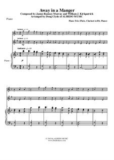 Away in a Manger Medley: For flute, clarinet and piano by James R. Murray, William (James) Kirkpatrick