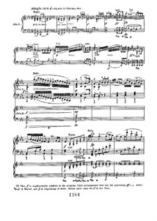 Konzert für Klavier und Orchester Nr.2, Op.19: Movement II, for piano four hands by Ludwig van Beethoven