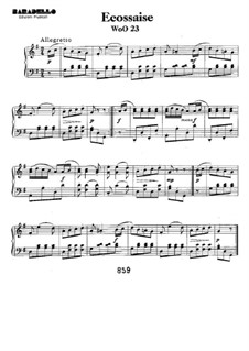 Écossaise in G-Dur, WoO 23: Für Klavier by Ludwig van Beethoven