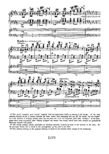 Fragmente: Movement III. Version for two pianos four hands by Ludwig van Beethoven