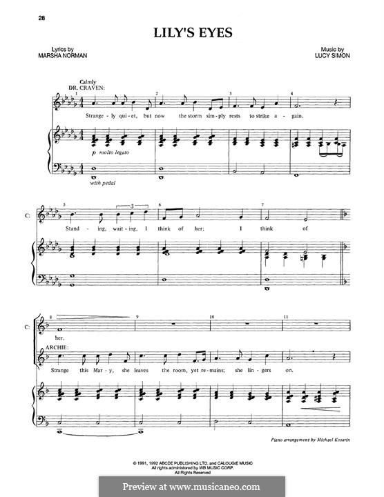 The Musical The Secret Garden von L. Simon Noten auf MusicaNeo