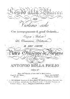 Rondo alla Polacca für Violine und Orchester, Op.3: Rondo alla Polacca für Violine und Orchester by Antonio Rolla