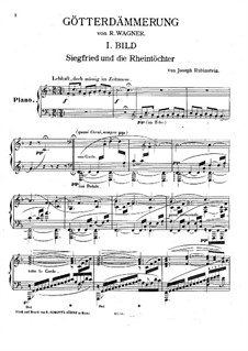Transkription über Themen aus 'Götterdämmerung' von Wagner: Transkription über Themen aus 'Götterdämmerung' von Wagner by Jos. Rubinstein