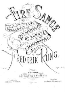 Vier Lieder, Op.14: Vier Lieder by Frederik Rung