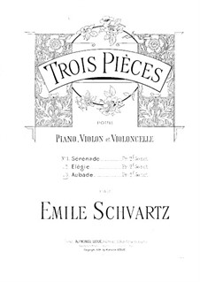 Aubade für Violine, Cello und Klavier: Cellostimme by Émile Schvartz