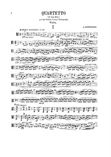Streichquartett in a-Moll: Violastimme by Antonio Scontrino