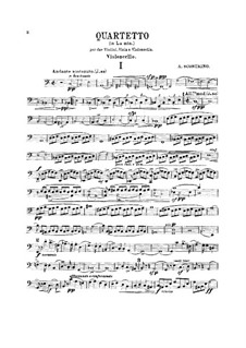 Streichquartett in a-Moll: Cellostimme by Antonio Scontrino