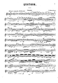 Klaviertquartett in B-Dur, Op.10: Violinstimme by Erik Siboni