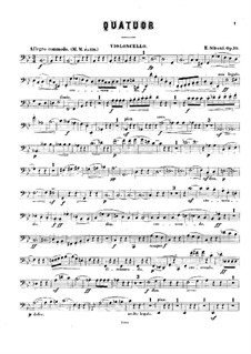 Klaviertquartett in B-Dur, Op.10: Cellostimme by Erik Siboni
