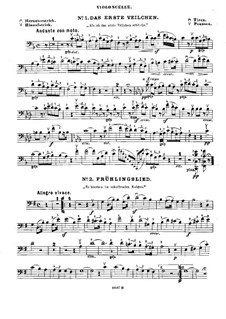 Ausgewählte Lieder: Für Cello (oder Violine ad libitum) und Klavier – Cellostimme by Felix Mendelssohn-Bartholdy