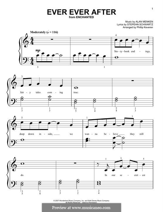 Ever Ever After: Für Klavier by Alan Menken