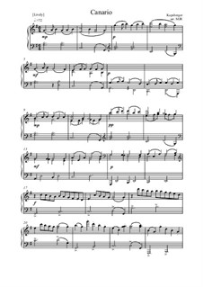 Canario: Für Klavier by Johann Kapsberger