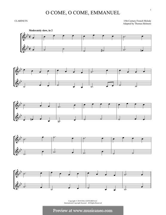 Instrumental version: Für zwei Klarinetten by folklore