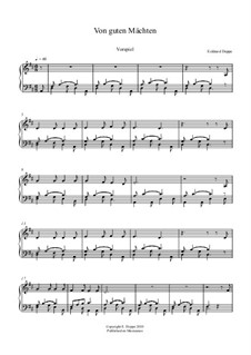 Lied - und Choralvorspiele. Band 8: Nr.1 Von guten Mächten wunderbar geborgen by Eckhard Deppe