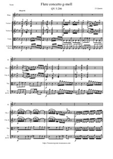 Concerto for Flute and Orchestra No.97, QV 5:206: Concerto for Flute and Orchestra No.97 by Johann Joachim Quantz