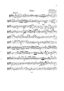 Konzert für Klavier und Orchester Nr.12 in A-Dur, K.414: Bearbeitung für Streichquintett – Bratschenstimme by Wolfgang Amadeus Mozart