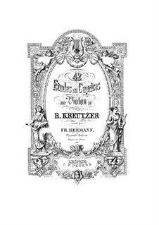 Zweiundvierzig Etüden und Capricen: Für Violine by Rodolphe Kreutzer