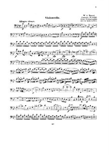 Konzert für Klavier und Orchester Nr.18 in B-Dur, K.456: Bearbeitung für Streichquintett – Cellostimme by Wolfgang Amadeus Mozart