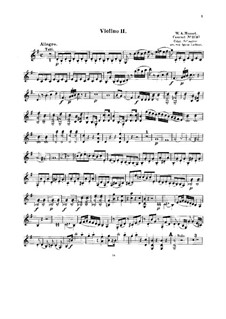 Konzert für Klavier und Orchester Nr.17 in G-Dur, K.453: Bearbeitung für Streichquintett – Violinstimme II by Wolfgang Amadeus Mozart