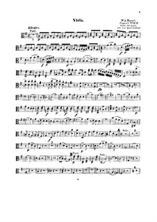 Konzert für Klavier und Orchester Nr.17 in G-Dur, K.453: Bearbeitung für Streichquintett – Bratschenstimme by Wolfgang Amadeus Mozart