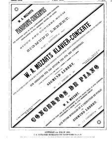 Konzert für Klavier und Orchester Nr.17 in G-Dur, K.453: Solo Stimme by Wolfgang Amadeus Mozart