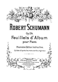Albumblätter, Op.124: Vollsammlung by Robert Schumann