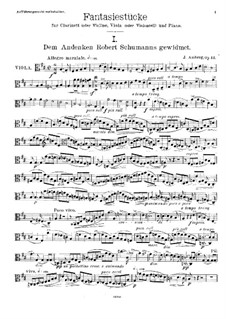 Fantasiestücke, Op.12: Violastimme by Johan Amberg