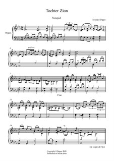 Lied - und Choralvorspiele. Band 1: Nr.3 Tochter Zion by Eckhard Deppe