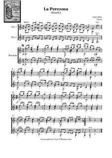 La Perezosa - Mazurka, Op.19: La Perezosa - Mazurka by Juan Alais