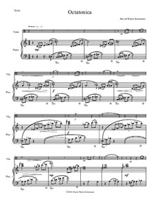 Octatonica: Für Viola und Klavier by David W Solomons