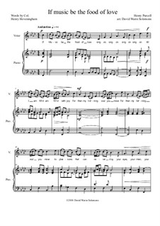 If music be the food of love: Für Mittelstimme und Klavier by Henry Purcell