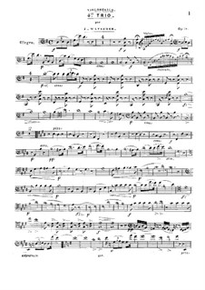 Klaviertrio Nr.4 in G-Dur, Op.59: Cellostimme by Joseph Mayseder