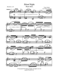 Piano version: Für einen Interpreten by Franz Xaver Gruber