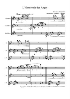 No.21 L'Harmonie des Anges: For flute trio by Johann Friedrich Burgmüller