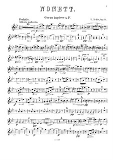 Nonett für Blasinstrumente und Streicher, Op.61: Englischhornstimme by Heinrich Molbe