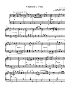 Chamomile Waltz (A Ragtime Piano Solo): Chamomile Waltz (A Ragtime Piano Solo) by Mr. Scott Powell