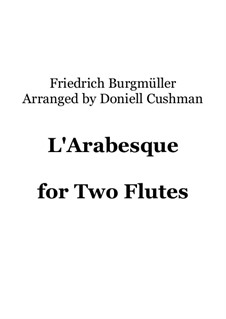 Nr.2 Arabeske: For flute duo by Johann Friedrich Burgmüller