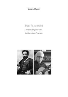 Pajo la palmera for guitar solo: Pajo la palmera for guitar solo by Isaac Albéniz