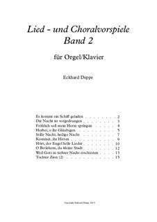 Lied - und Choralvorspiele. Band 2: Vollständiger Satz by Eckhard Deppe