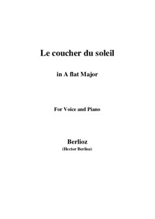 Le coucher du soleil, H.38: A flat Major by Hector Berlioz