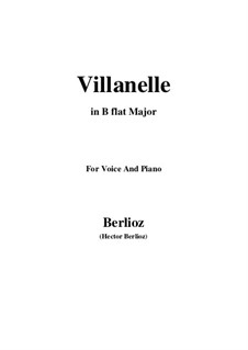 Les nuits d’été (Summer Nights),  H.81 Op.7: No.1 Villanelle (B flat Major) by Hector Berlioz