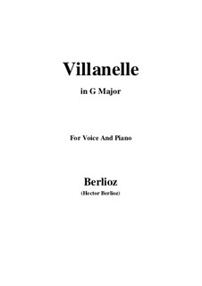 Les nuits d’été (Summer Nights),  H.81 Op.7: No.1 Villanelle (G Major) by Hector Berlioz