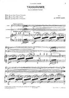 Fragmente: Für Klaviertrio by Richard Wagner